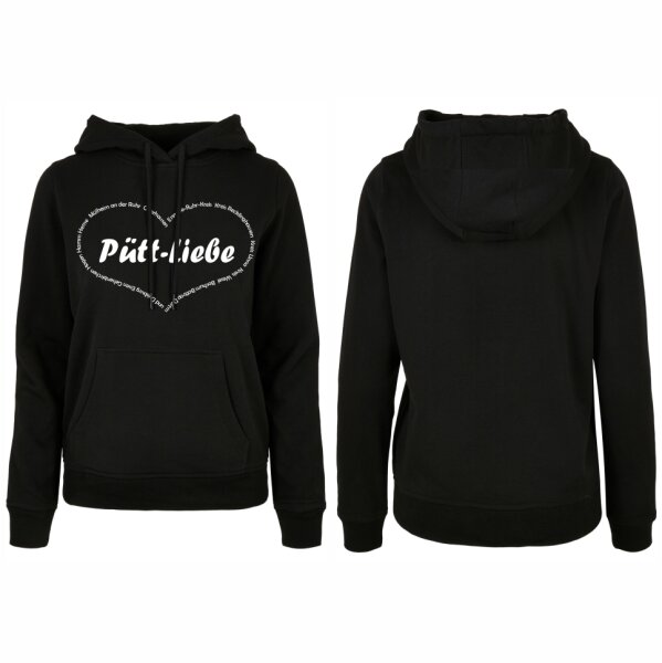 Pütt-Liebe Hoodie Damen Herz mit Städtenamen Design No. 2