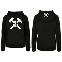 Pütt-Liebe Hoodie Damen Totenkopf Design No. 1