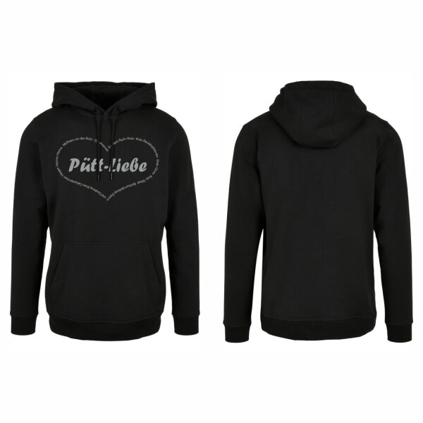 Pütt-Liebe Hoodie Unisex Herz mit Städtenamen Design No. 2