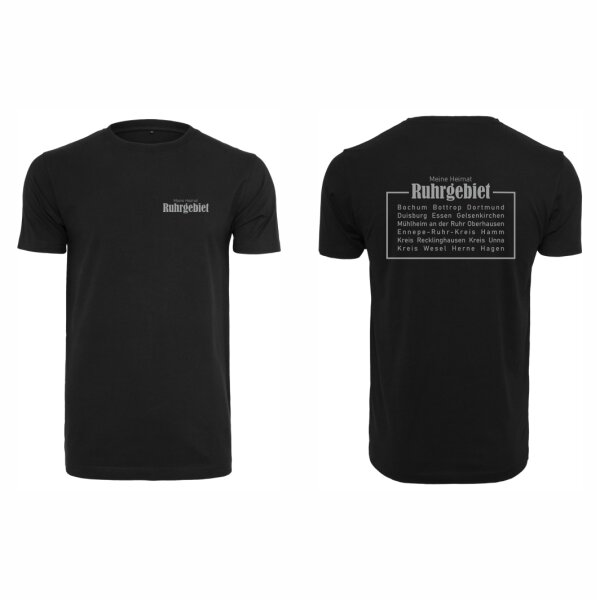 Pütt-Liebe T-Shirt Unisex slim Meine Heimat Ruhrgebiet Design No. 1