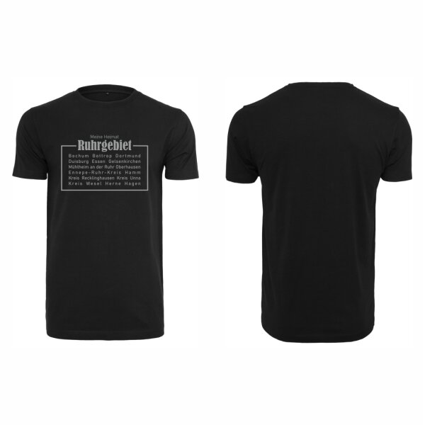 Pütt-Liebe T-Shirt Unisex slim Meine Heimat Ruhrgebiet Design No. 2