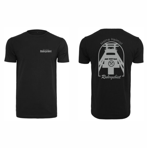 Pütt-Liebe T-Shirt Unisex slim Meine Heimat Ruhrgebiet Design No. 4