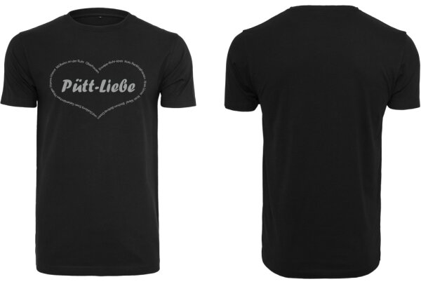 Pütt-Liebe T-Shirt Unisex slim Herz mit Städtenamen Design No. 2