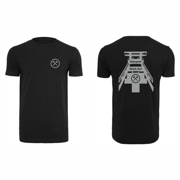 Pütt-Liebe T-Shirt Unisex slim Zechenturm Design No. 1